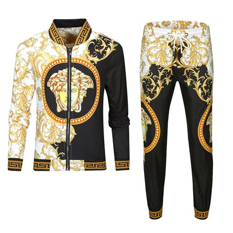 mens versace joggers|versace men's tracksuit alternatives.